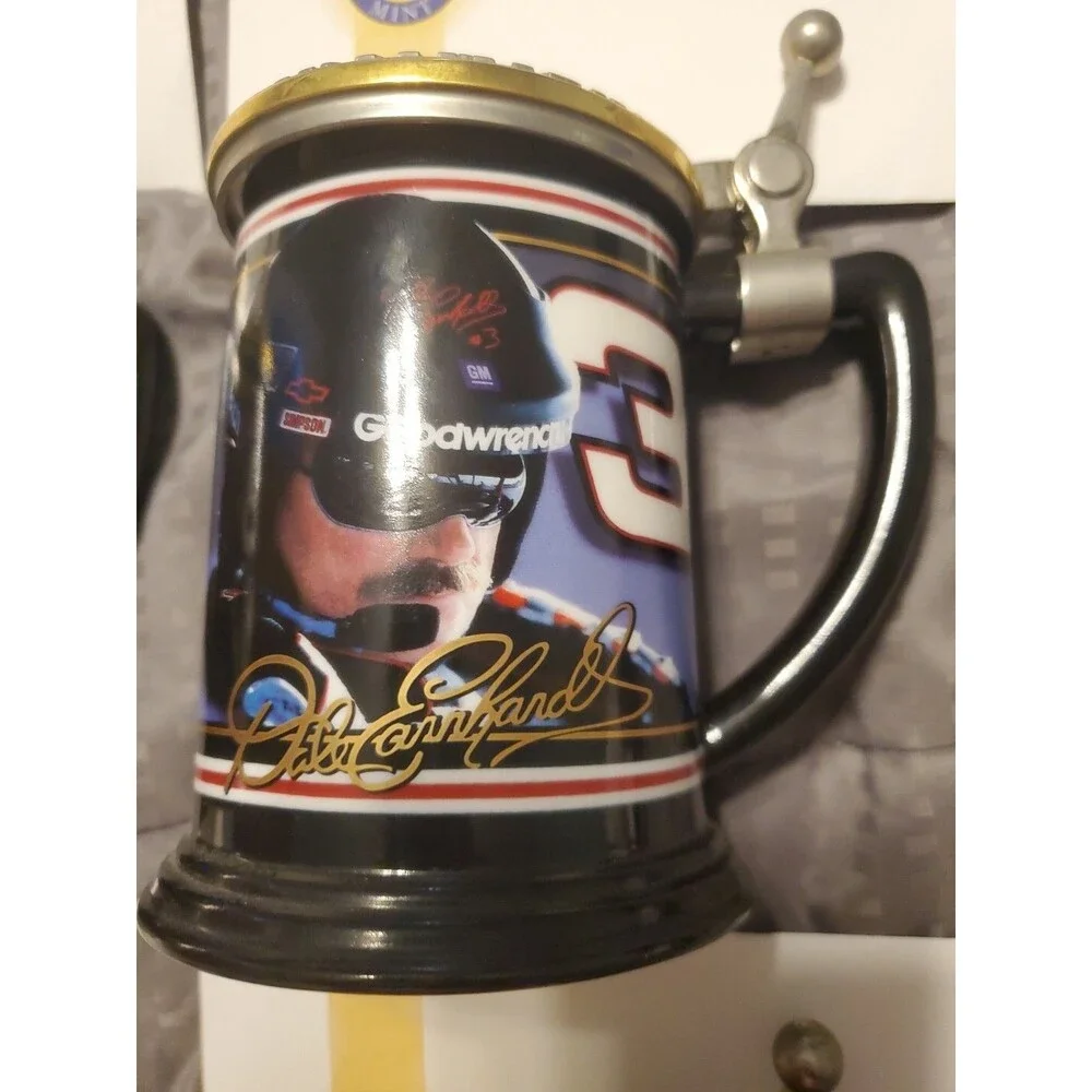 Vintage Dale Earnhardt The Franklin Mint Tankard , Lot Of 4 Mugs